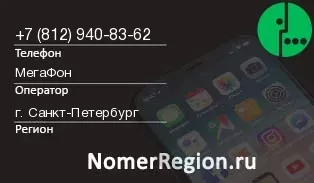 Кто звонил с 8129408362 - регион и оператор